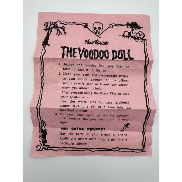 Male Voodoo Doll Blue Cloth Curse Enemies Help Friends Man Pins Novelty Hex - Picture 11 of 12